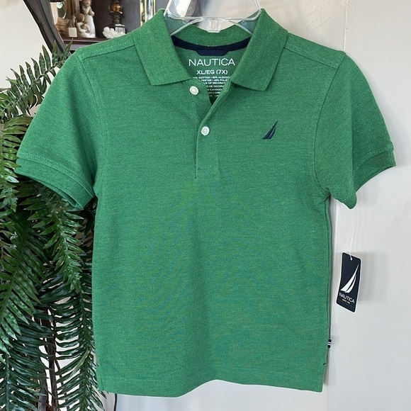 Brand New Nautica Green Polo Short Sleeve Golf Shirt Embroidered Logo - Picture 11 of 11